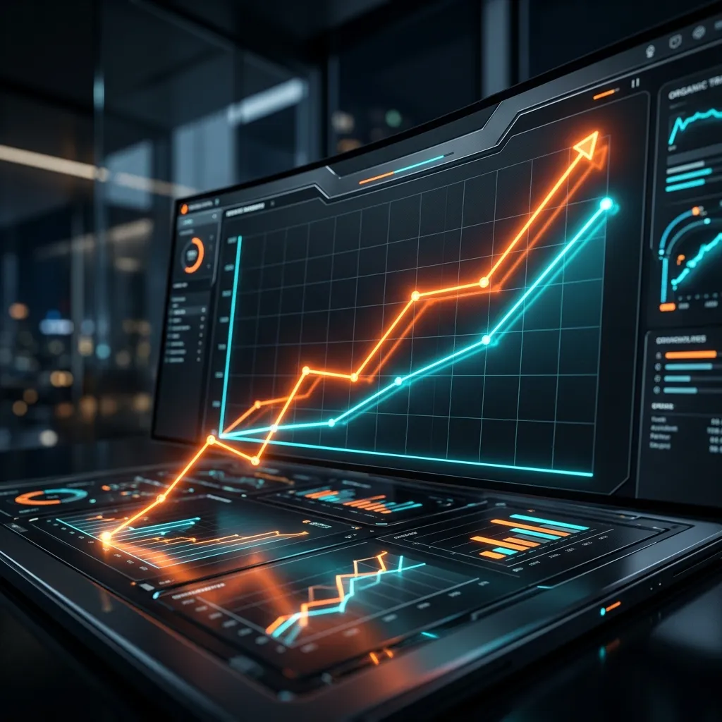 Organic Search Traffic Analytics Dashboard for Digital Marketing in Servicesorida
