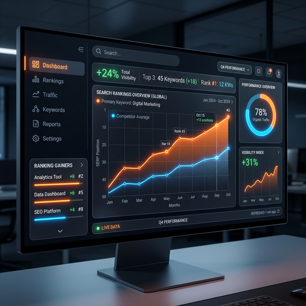 SEO Rankings Dashboard for Englewood